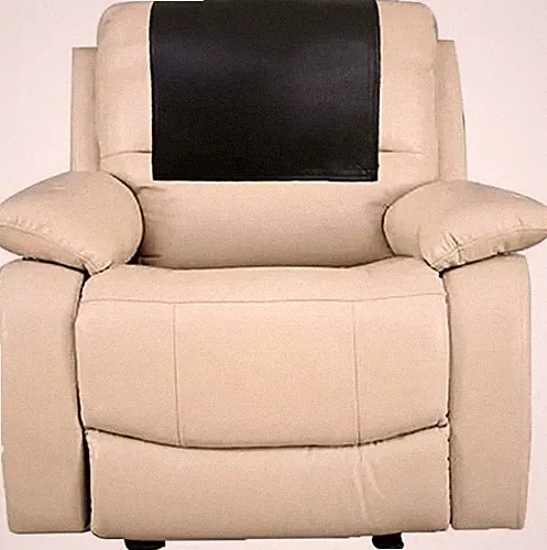 BLACK New Recliner Original Lambskin Leather Handmade Furniture Slipcover