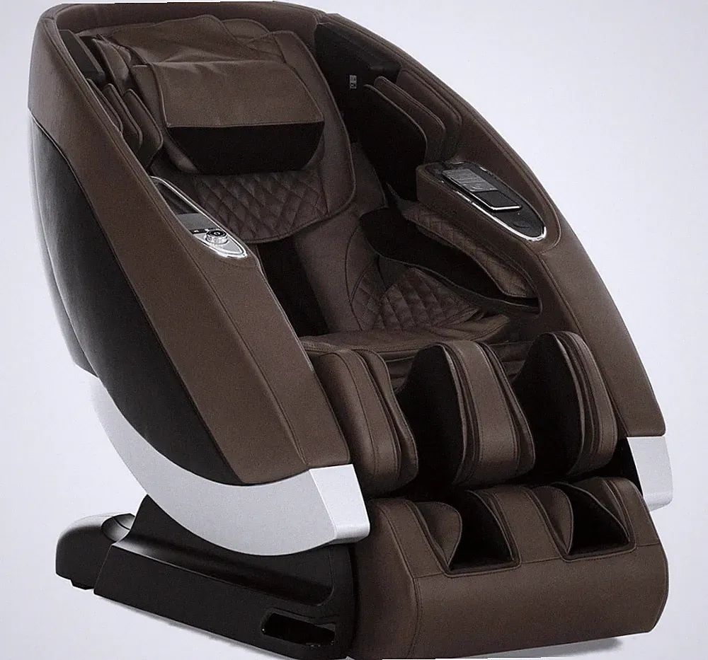 Espresso Human Touch Super Novo Zero Gravity 4D S L Track Massage Chair Recliner