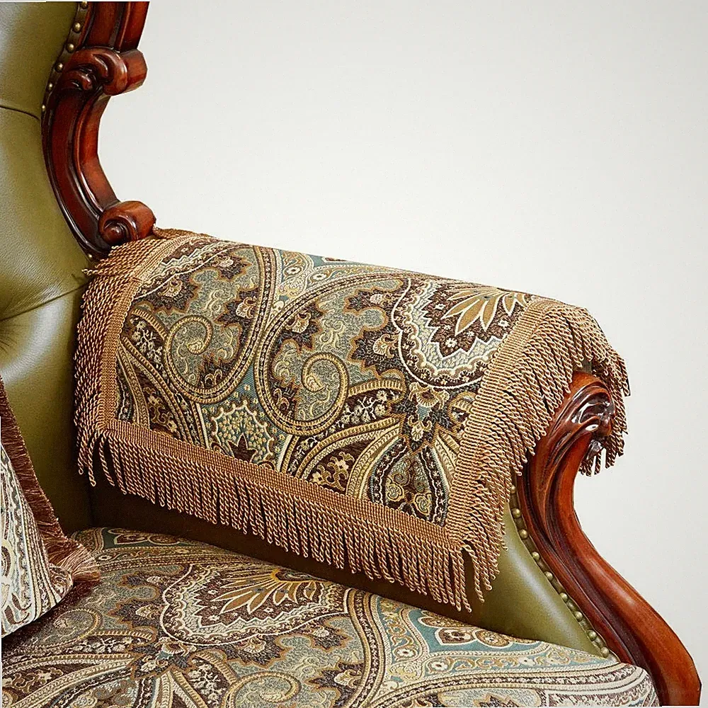 Luxury Couch Arm Covers, Washable Armrest Protectors for Leather Sofa, Anti S...