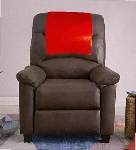New Recliner Furniture Genuine Leather Red Slipcover Protector Cover Headrest