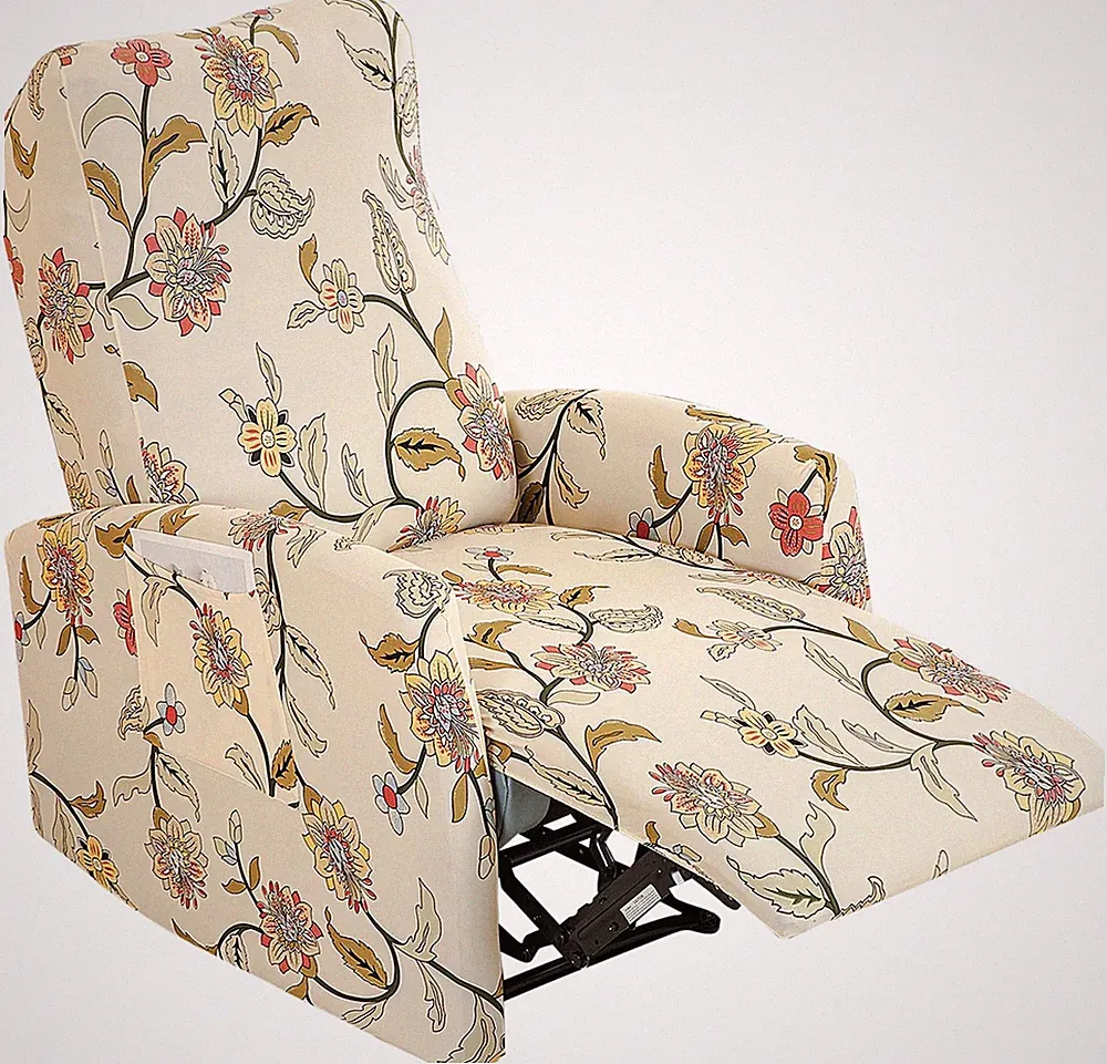 Recliner Chair Covers 4-Pieces Small Recliner Cover for Recliner Chair, Non S...