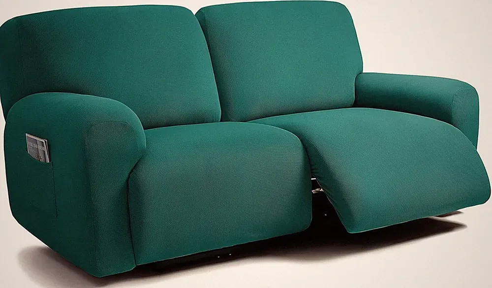 ULTICOR Extra Wide Reclining 2 Seater Sofa, 75-100 Inch Jacquard 49