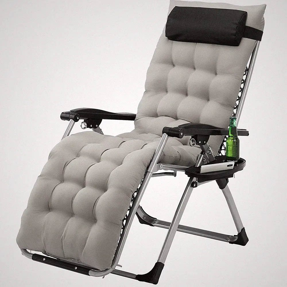 Zero Gravity Reclining Chair Outdoor Lounge Chair with Comfortable Thick Cushion